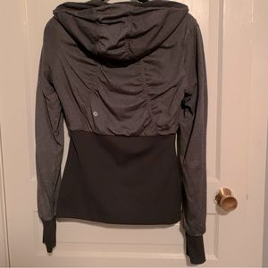 Lululemon Dance Studio Reversible Grey Swift & Luon Hooded Track Jacket  Size 2